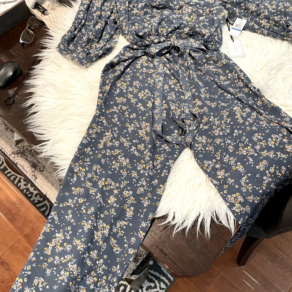 NWT floral georgette jumpsuit